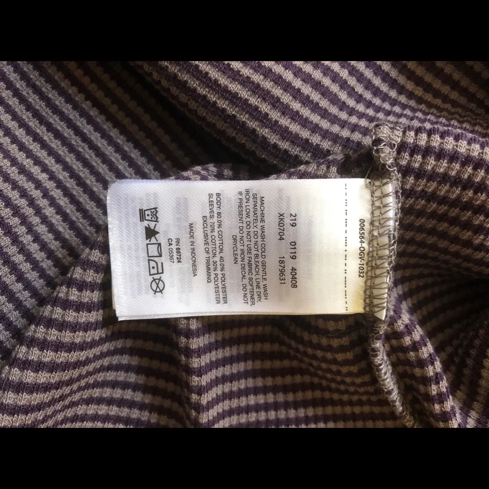 NWOT Columbia hooded long sleeve waffle knit shirt - Picture 5 of 5
